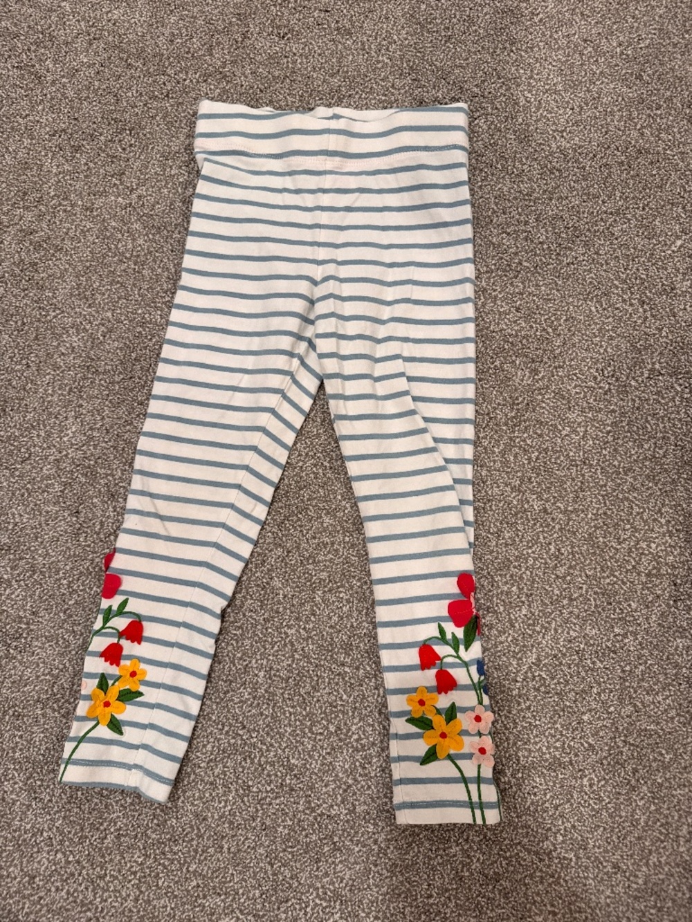Mini Boden Girls Flowered Leggings